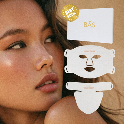 #1 Selling LED Face & Neck Light Therapy Mask Kit | White