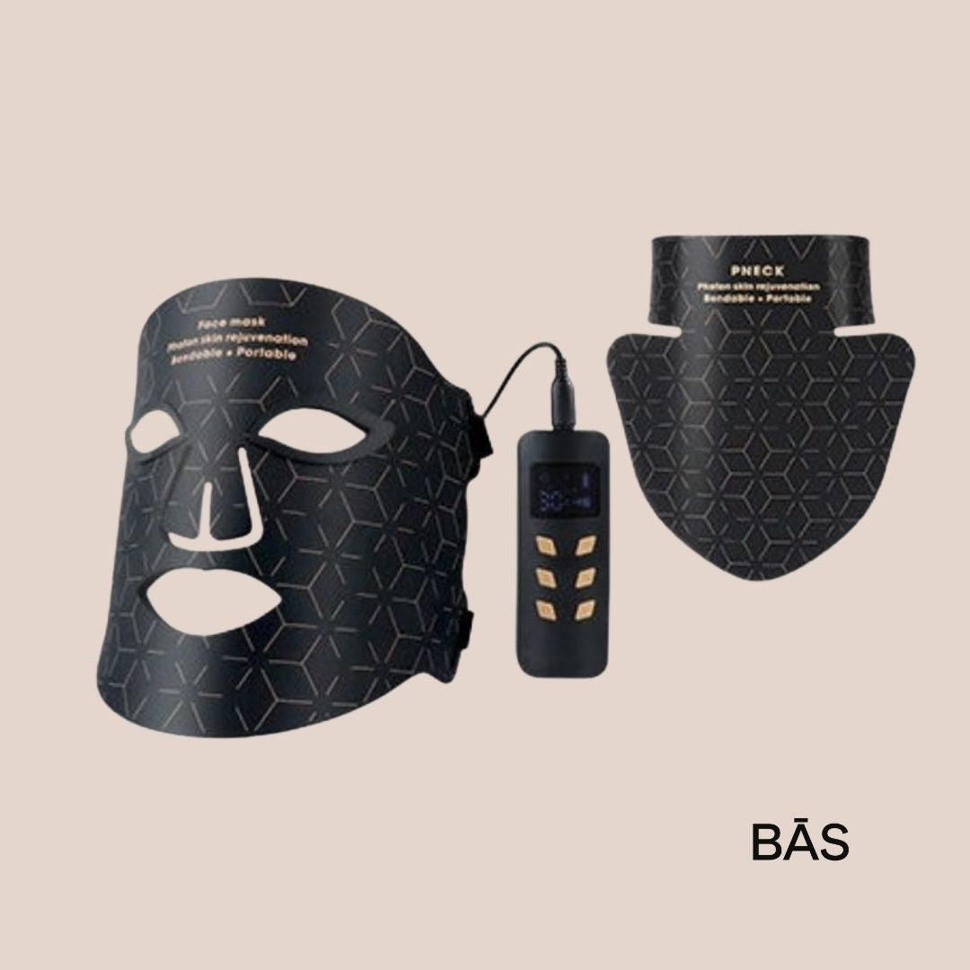 #1 Selling LED Face & Neck Light Therapy Mask Kit | White