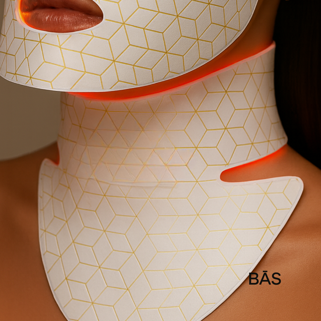 #1 Selling LED Face & Neck Light Therapy Mask Kit | White