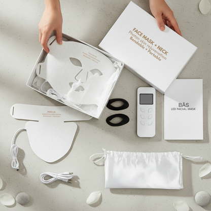 #1 Selling LED Face & Neck Light Therapy Mask Bundle